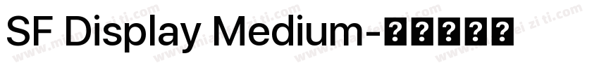 SF Display Medium字体转换